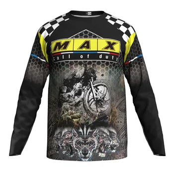 Max Mx Dlhé Rukávy Motocross Zjazdové Tričko Cyklistické Všetky Horské Bicykle Jersey Nosenie Preteky Šport Farebné Top Anti-Pot