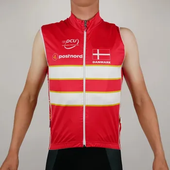 2019 DÁNSKO NÁRODNÝ TÍM Jar Leto bez Rukávov Cyklistická Vesta Jersey Gilet Mtb Cyklistické Oblečenie Maillot Ciclismo Cyklistické Oblečenie