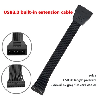 Hosť Vstavané USB3.0 Rozšírenie Konverzie prípojný Kábel Doske Doske Žena na Muža Zástrčky